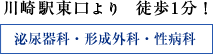 川崎駅東口より徒歩1分