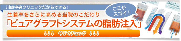 「ピュアグラフトシステムの脂肪注入」